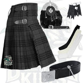 Battle Of Kilts Men’s Tartan Kilt Outfit – 7-Piece Scottish Set with Premium Accessories